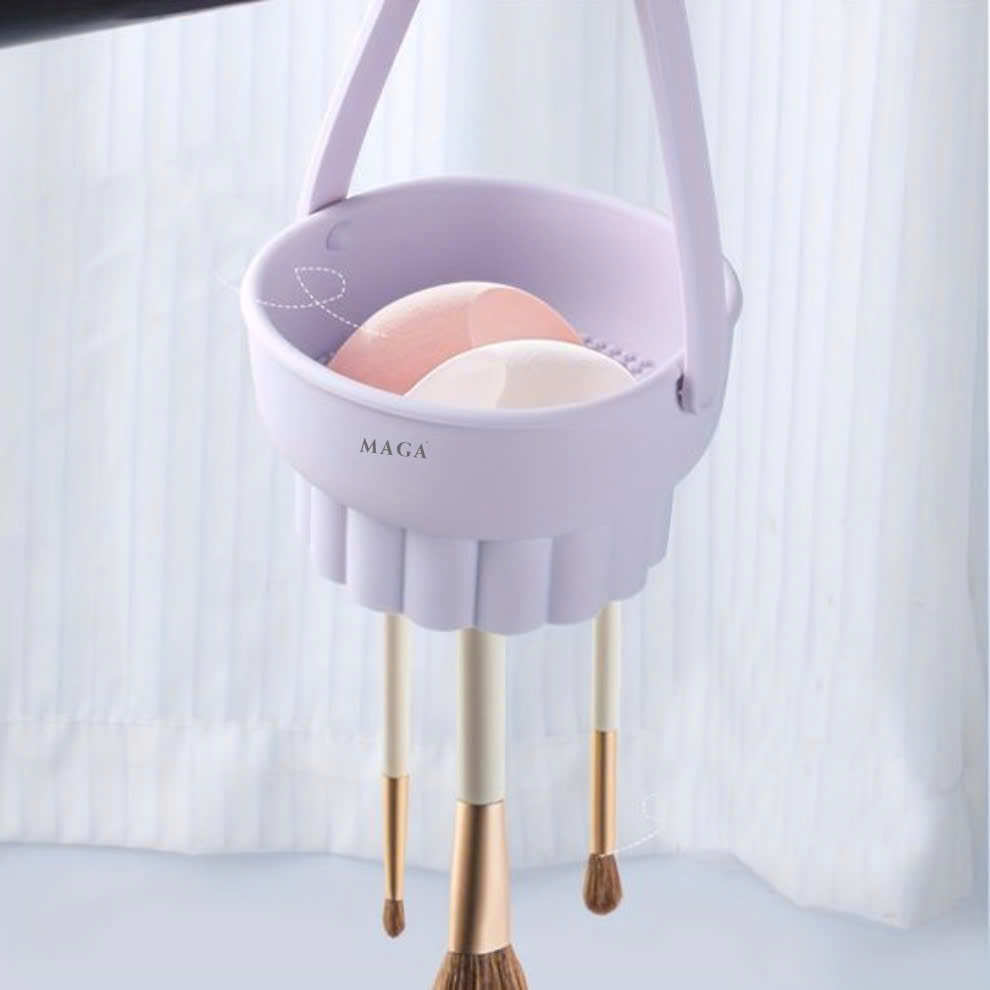 Bát Vệ Sinh Cọ Silicone MAGA 3 In 1 Makeup Brush Cleaner Mat MA112